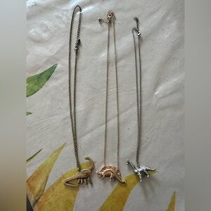 Dinosaur Pendant Necklaces Set -